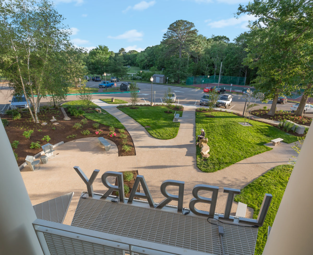 Duxbury Library Reading Garden Construction Complete